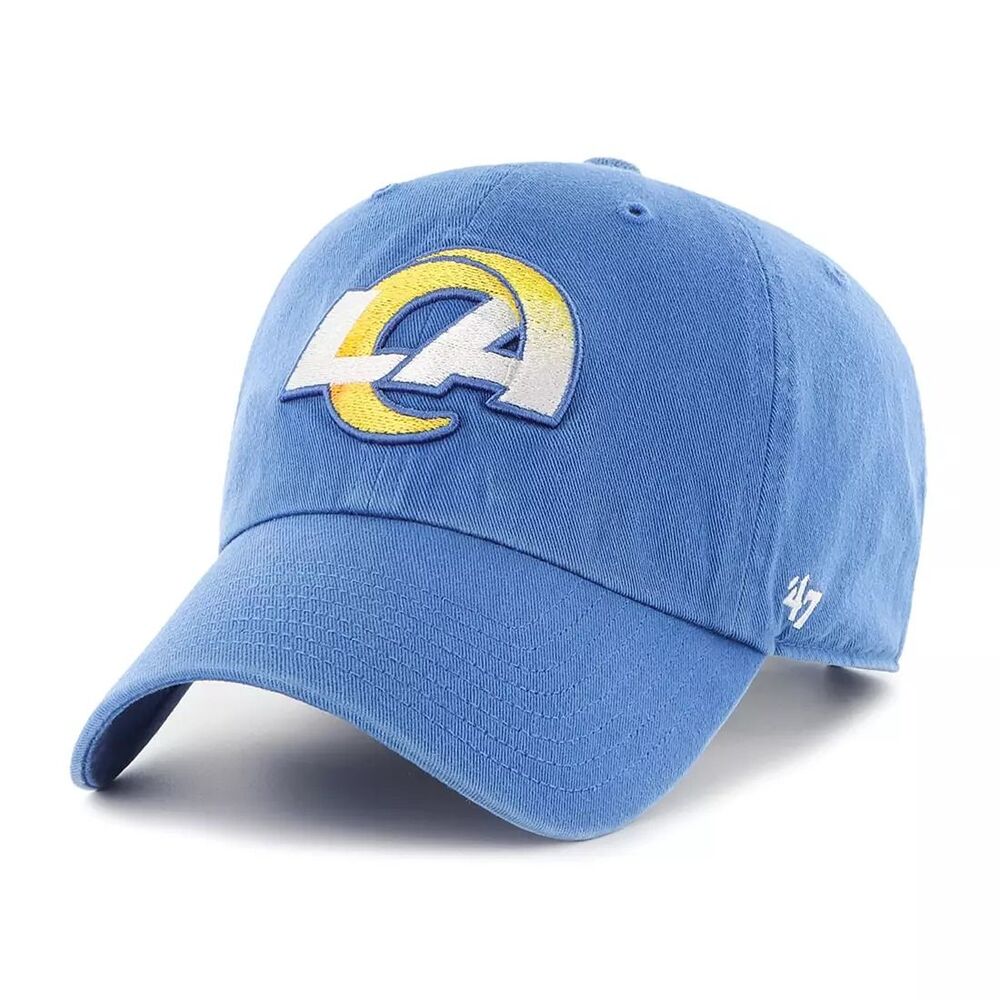 '47 Brand Los Angeles Rams NFL Clean Up Adjustable Strapback Hat - (One Size)
